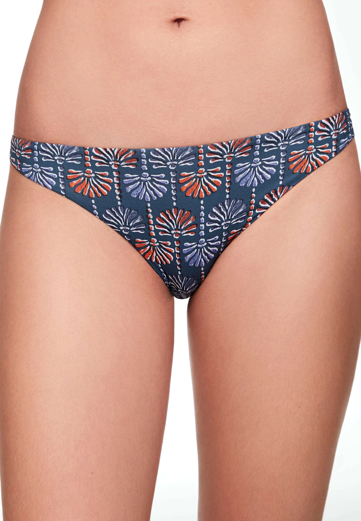Oysho Palm Tree Medium-Coverage - Bikini Pezzo Sotto - Blue 3 Oysho Palm Tree Medium-Coverage - Bikini Pezzo Sotto - Blue
