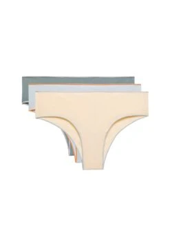 Oysho 3 Contrast Comfort Cheeky - Slip - Light Yellow -Fashion Brand 611b2c0ae8ae47cc91ab67b03cc95990