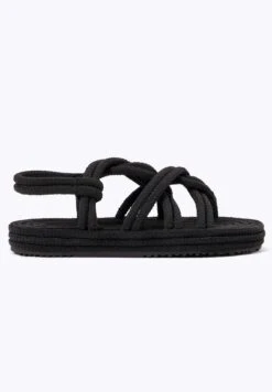 Oysho Rope- Sandali Con Plateau - Black -Fashion Brand 62bb90fa962740b68446ea6ee1f5b10f