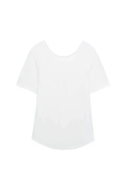 Oysho Open Back Short-Sleeved T-Shirt BasicWhite Donna T-shirt E Top OY141D09K-A11 -Fashion Brand 6592b7072dda413e899ee6207cad5cce