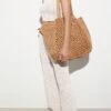 Oysho Open-Weave Shopping BagBrown Donna Borse OY151H09N-O11 1 Oysho Open-Weave Shopping BagBrown Donna Borse OY151H09N-O11 -Fashion Brand 65e0cc53bd2a4470afaafc576a693df6