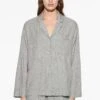 Oysho Long Sleeved Jacquard Maglia Del PigiamaLight Grey Donna Intimo Notte E Loungewear OY181Q12Q-C11