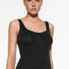 Oysho Perfect-Adapt With CupsTopBlack Donna T-shirt E Top OY141D07D-Q11