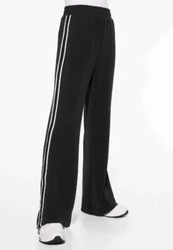 Oysho StripeFlare- Pantaloni Sportivi - Black