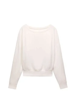 Oysho Off-Shoulder - Felpa - White -Fashion Brand 6abea41f750e4f95837e0838a3dde537