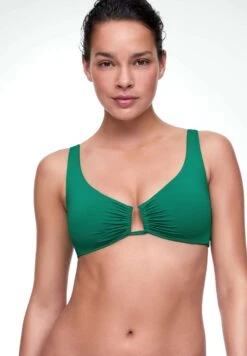 Oysho U-Neck HalterBikini Pezzo SopraNeon Green Donna Moda Mare OY181J0BM-M11