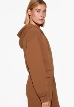 Oysho Felpa Con Zip - Camel -Fashion Brand 6e084d8a72574c86bc5843cedc554108