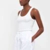 Oysho Sleeveless - Top - White -Fashion Brand 6e08649b3ba04b5f80ab5f8a25a7d1d6