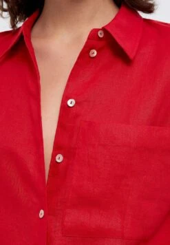 Oysho GinghamLong-Sleeved - Camicia - Red -Fashion Brand 6e331f91975c4e04942be1a6d941c4e8