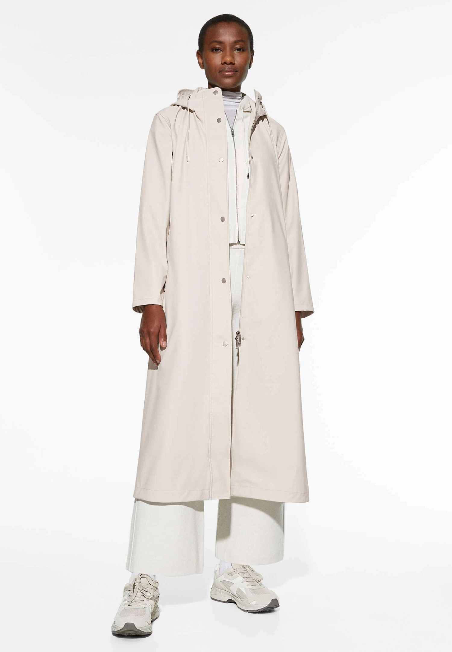 Oysho Long 3K Water-ResistantImpermeabileStone Donna Cappotti OY121U02B-C11 4 Oysho Long 3K Water-ResistantImpermeabileStone Donna Cappotti OY121U02B-C11 - immagine 2