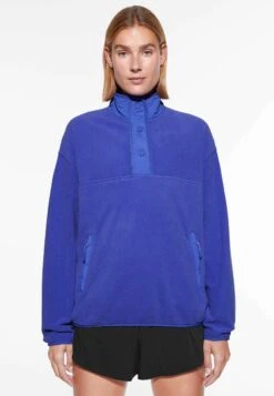 Oysho Kangaroo Felpa In PileBlue Donna Felpe OY141G02P-K11