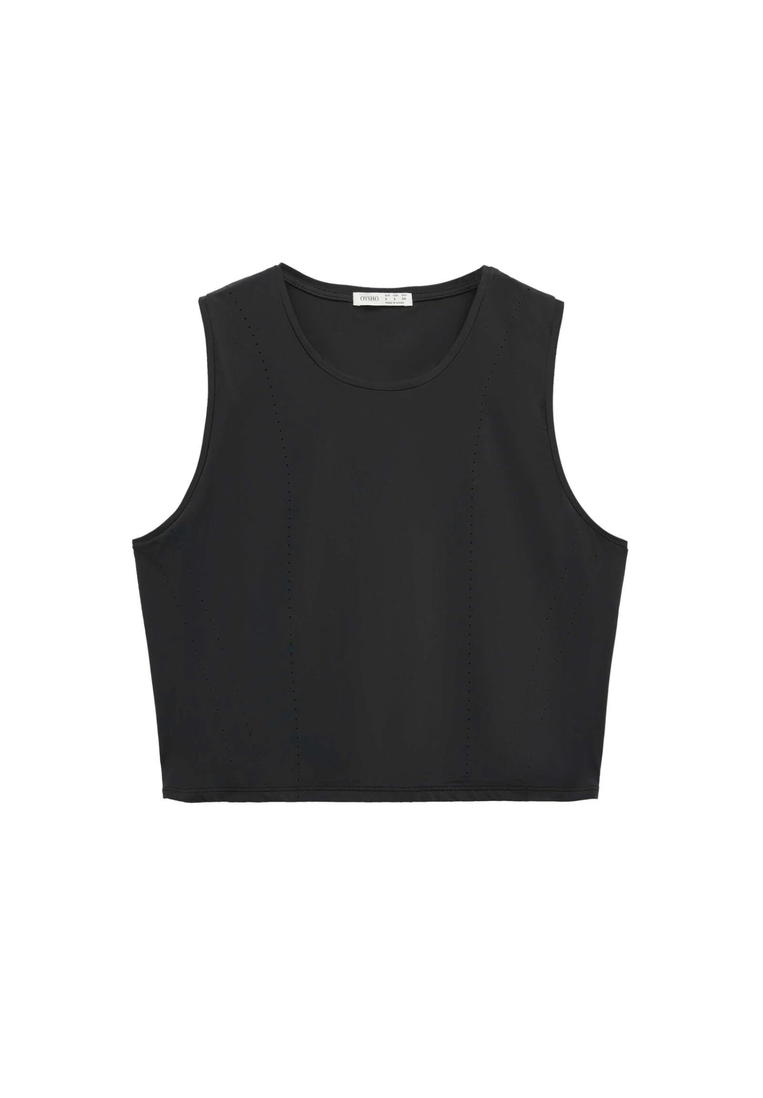 Oysho Cropped Microperforated Technical Sleeveless TopBlack Donna T-shirt E Top OY141D097-Q11 10 Oysho Cropped Microperforated Technical Sleeveless TopBlack Donna T-shirt E Top OY141D097-Q11 - immagine 8