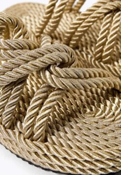 Oysho Rope - Ciabattine - Gold Coloured -Fashion Brand 750a9d90425f4e4eaddcfb3b96dfa876