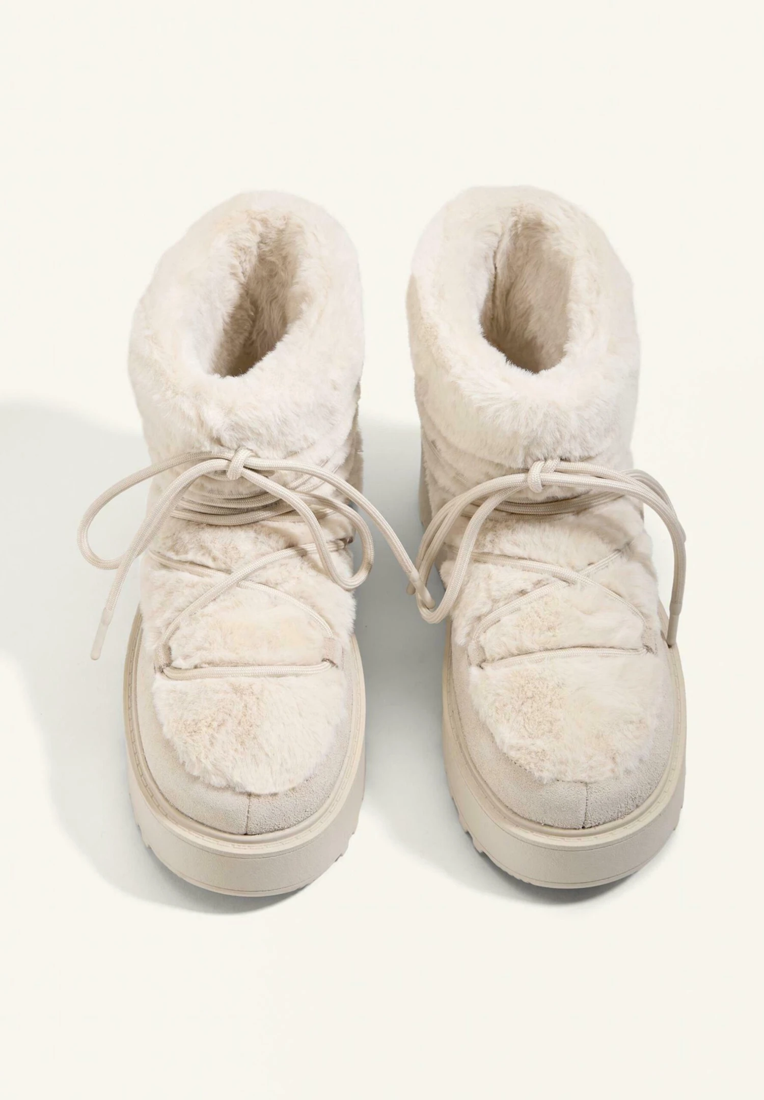 Oysho LACE-UP - Stivali Da Neve - White 9 Oysho LACE-UP - Stivali Da Neve - White - immagine 7