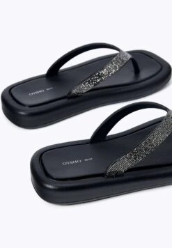 Oysho Jewel Beach - Infradito - Black -Fashion Brand 76a3e3fb5480437eb2cecaf29fea0301