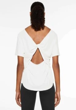 Oysho Open Back Short-Sleeved T-Shirt BasicWhite Donna T-shirt E Top OY141D09K-A11 -Fashion Brand 7771358dc18b46d7abb972571bf4b495