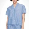 Oysho Short-Sleeved PlumetiMaglia Del PigiamaBlue Donna Intimo Notte E Loungewear OY181Q12E-K11