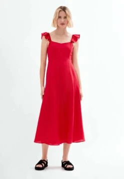 Oysho MidiVestito EstivoRed Donna Vestiti OY121C0CC-G11