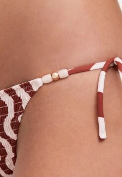 Oysho Smock Medium-Coverage With Ties Bikini Pezzo SottoBrown Donna Moda Mare OY181I0NR-O11 -Fashion Brand 794749ea9017406ea0eb1c2975e89048