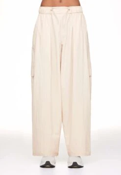 Oysho Wide-LegPantaloni CargoWhite Donna Pantaloni OY121A0AS-A11