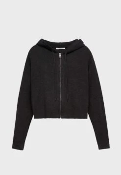 Oysho Cropped Hoodie CardiganBlack Donna Maglieria OY121J03Y-Q11 -Fashion Brand 7d7700792d974a35b7cf0e858f7dfd12