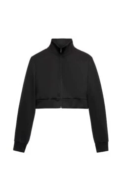 Oysho CroppedFelpa Con ZipBlack Donna Felpe OY121J040-Q11 -Fashion Brand 7d9c8cc28ebc4022a535842d4663e2d3