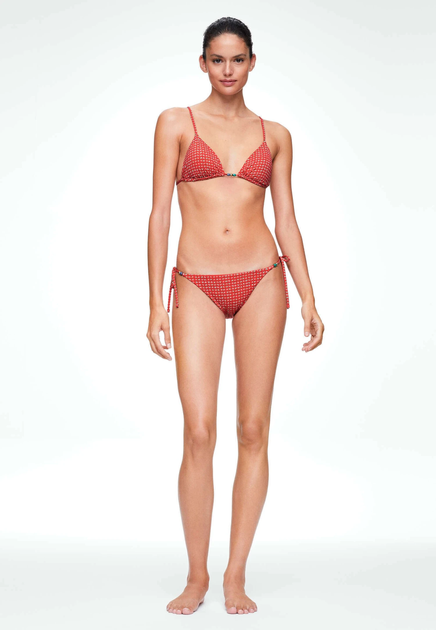 Oysho Print Medium-Coverage With TiesBikini Pezzo SottoRed Donna Moda Mare OY181I0O2-G11 4 Oysho Print Medium-Coverage With TiesBikini Pezzo SottoRed Donna Moda Mare OY181I0O2-G11 - immagine 2