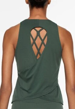 Oysho Cross Back TopKhaki Donna T-shirt E Top OY141D09E-N11 -Fashion Brand 80cd1c23cbd840d49e007deef387f646