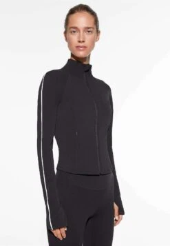 Oysho Light And Warm Short RunningGiacca SportivaBlack Donna Giacche E Blazer OY141F03G-Q11