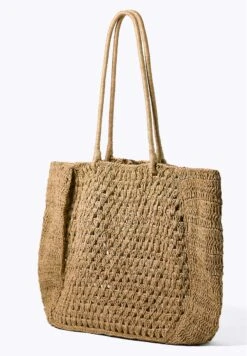 Oysho Open-Weave Shopping BagBrown Donna Borse OY151H09N-O11 -Fashion Brand 84478a1103604d9ebe6e0d7dd1062a45