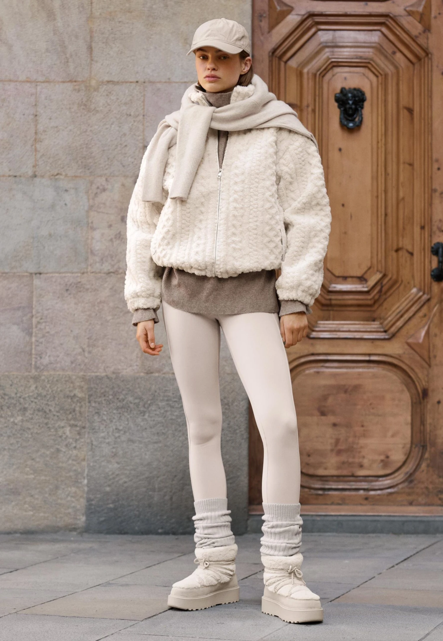 Oysho LACE-UP - Stivali Da Neve - White 6 Oysho LACE-UP - Stivali Da Neve - White - immagine 4