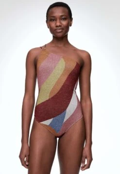 Oysho Sparkly JacquardCostume Da BagnoPink Donna Moda Mare OY181G07K-J11