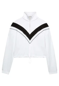 Oysho Adjustable With Piping - Felpa - White -Fashion Brand 8634673b0fb14df399c4969b4c885a58