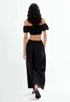Oysho Off-Shoulder CamicettaBlack Donna Camicie E Bluse OY121E06R-Q11 -Fashion Brand 87ff4c8184cc44b6b148a18e7f23b1e9