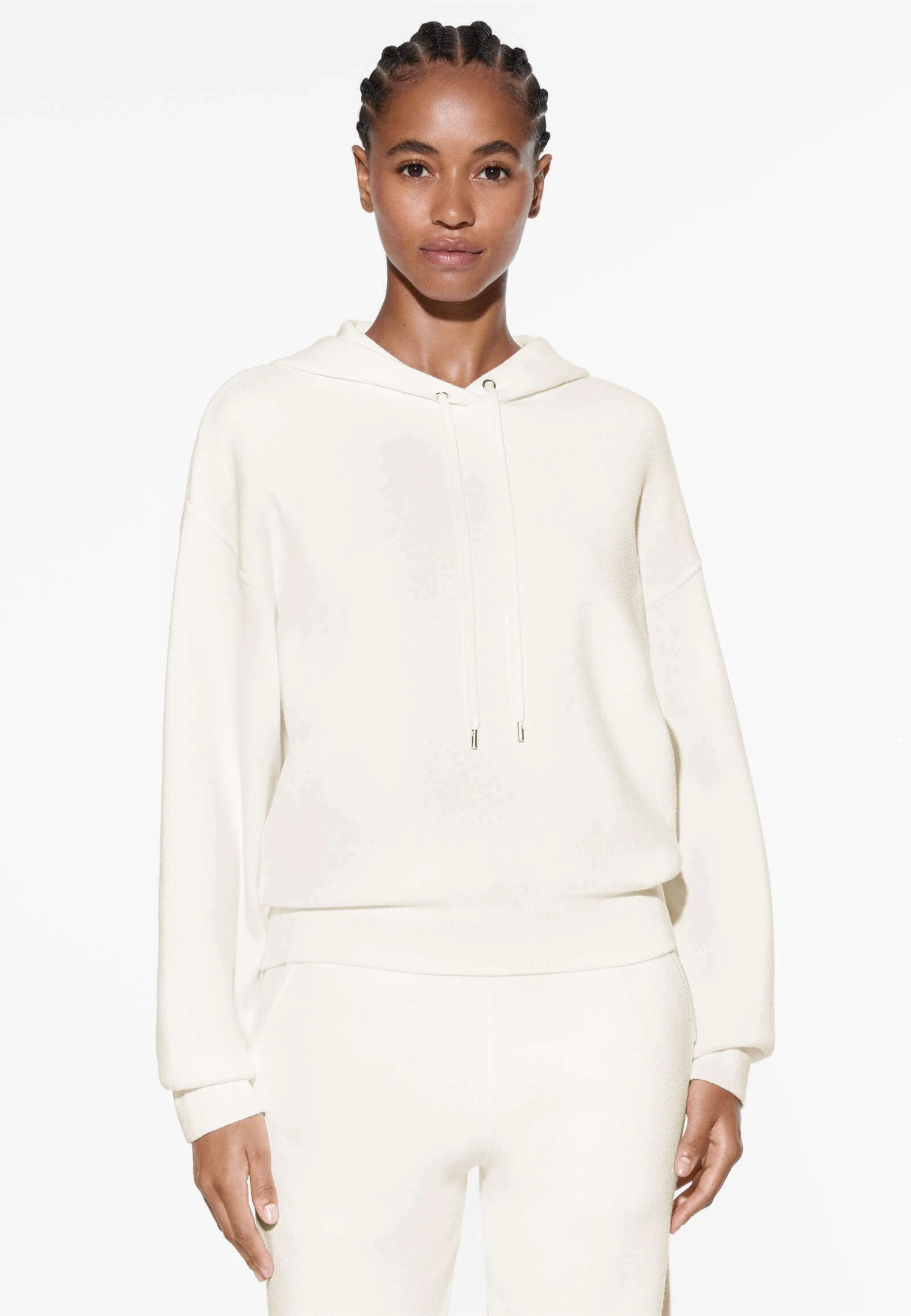 Oysho HoodedFelpa Con CappuccioWhite Donna Felpe OY121I07R-A11 3 Oysho HoodedFelpa Con CappuccioWhite Donna Felpe OY121I07R-A11