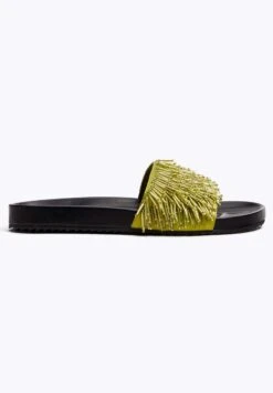 Oysho AppliquéCiabattineGreen Donna Ciabatte E Zoccoli OY111A0C9-M11 -Fashion Brand 8c6275fe54d24487899bc0689611732b