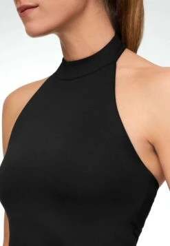Oysho Open Back Comfortlux Halter - Top - Black -Fashion Brand 8c77e4efa51748a9bfda724eb152b3c9