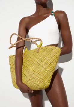 Oysho Basket - Shopping Bag - Yellow