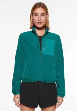 Oysho Soft-TouchGiacca In PileDark Green Donna Felpe OY121G01O-M11