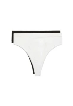 Oysho 2 Pack High-Waisted Brazilian With LogoSlipWhite Donna Intimo OY181R1BM-A11 -Fashion Brand 950858a19ef04bc6b9b5979ec4f07904