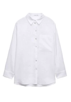 Oysho GinghamLong-Sleeved - Camicia - White -Fashion Brand 96e2ab1df53a4804a1a5ba1ffe2d5236