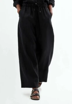 Oysho Wide PantaloniBlack Donna Pantaloni OY121A0BB-Q11