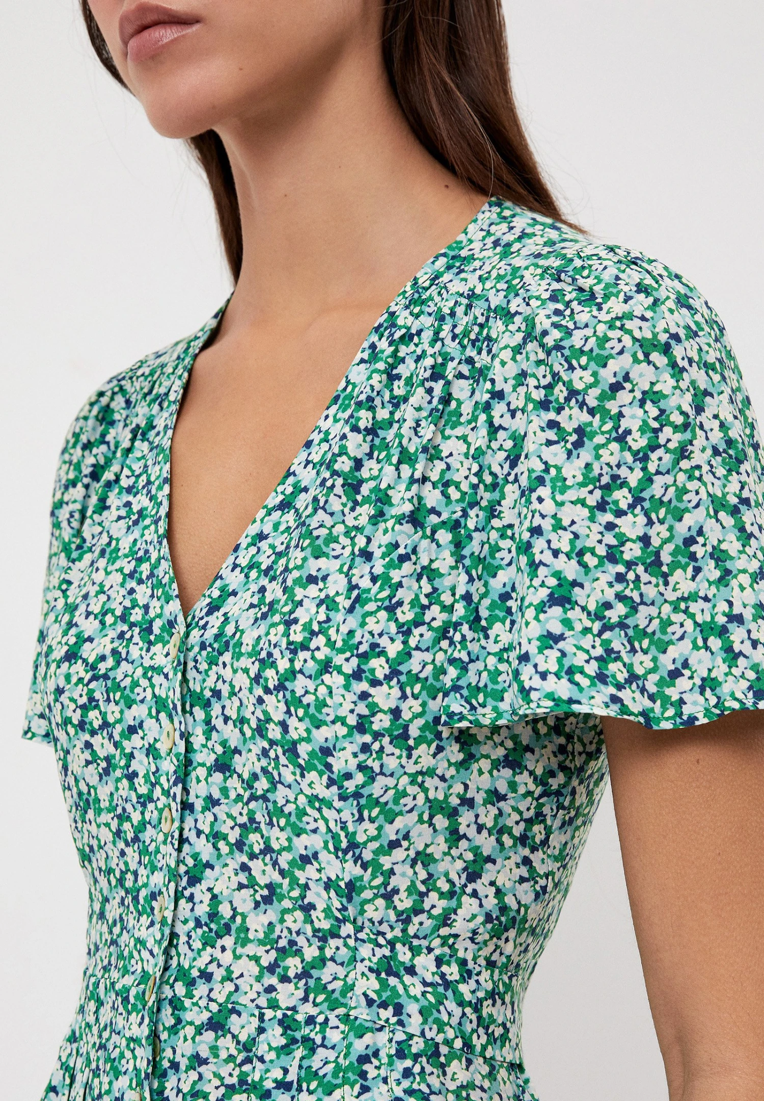 Oysho Floral Short Vestito EstivoGreen Donna Vestiti OY121C0B9-M11 6 Oysho Floral Short Vestito EstivoGreen Donna Vestiti OY121C0B9-M11 - immagine 4