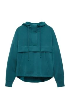 Oysho Soft Touch With ZipFelpa Con CappuccioMottled Dark Green Donna Felpe OY121J03B-M11 -Fashion Brand 98c019f338c943c2ab3070833902bf73