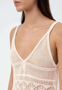 Oysho Textured Crochet LongVestito LungoLight Brown Donna Vestiti OY121C0C2-O11 -Fashion Brand 9ab6e1f114ab44a0b2d01f9ff4b72c3b