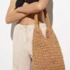 Oysho Open WeaveShopping BagBeige Donna Borse OY151H09A-B11