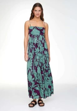 Oysho Long Strappy - Vestito Lungo - Green