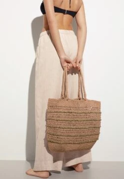 Oysho StonesShopping BagBrown Donna Borse OY151H09P-O11