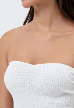 Oysho Long Embroidered - Vestito Estivo - White -Fashion Brand 9feb6aa1a98f41e58e2c8f79a3b42d22