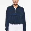 Oysho With CollarFelpaMottled Royal Blue Donna Felpe OY121J03X-K11